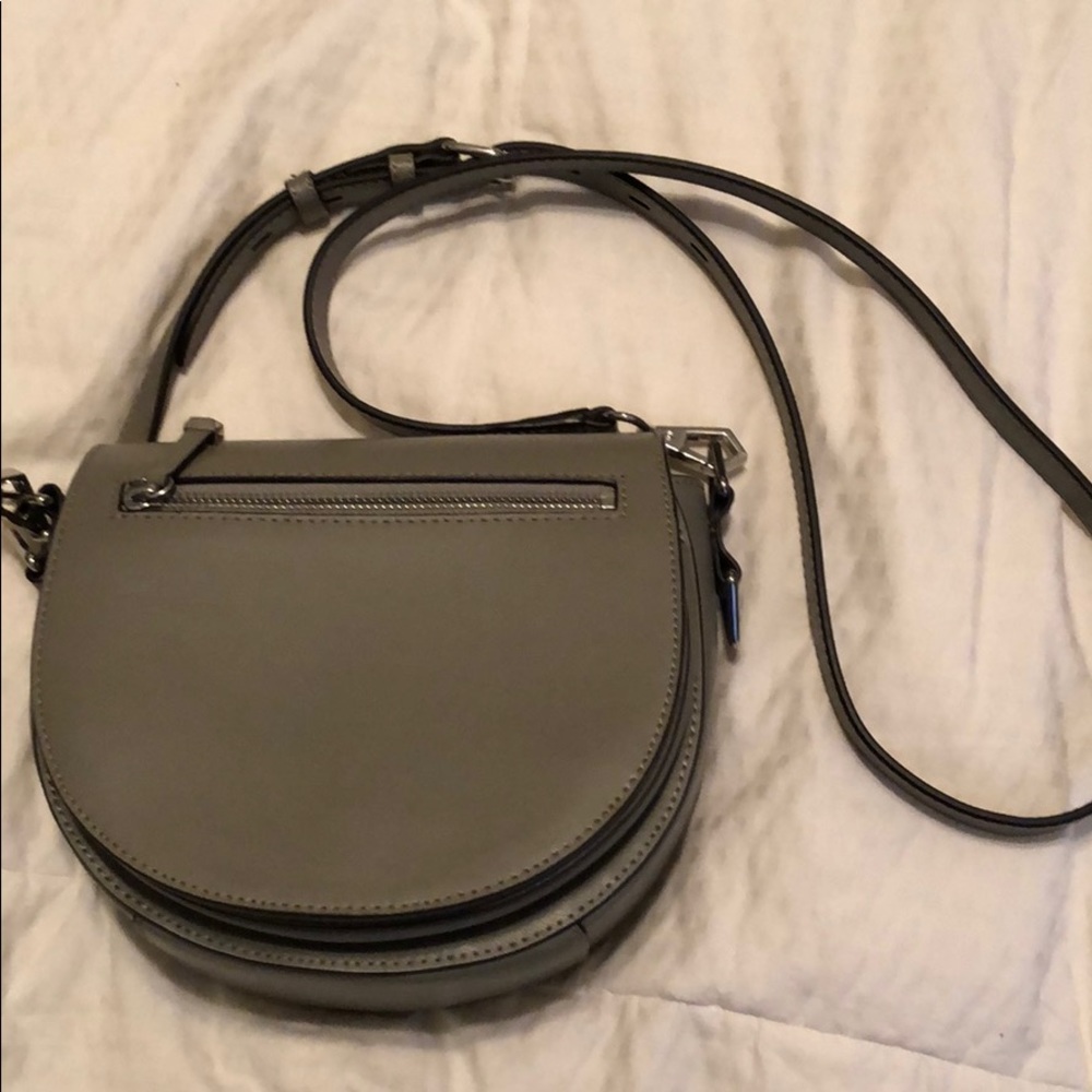 Grey cross body Rebecca Minkoff purse